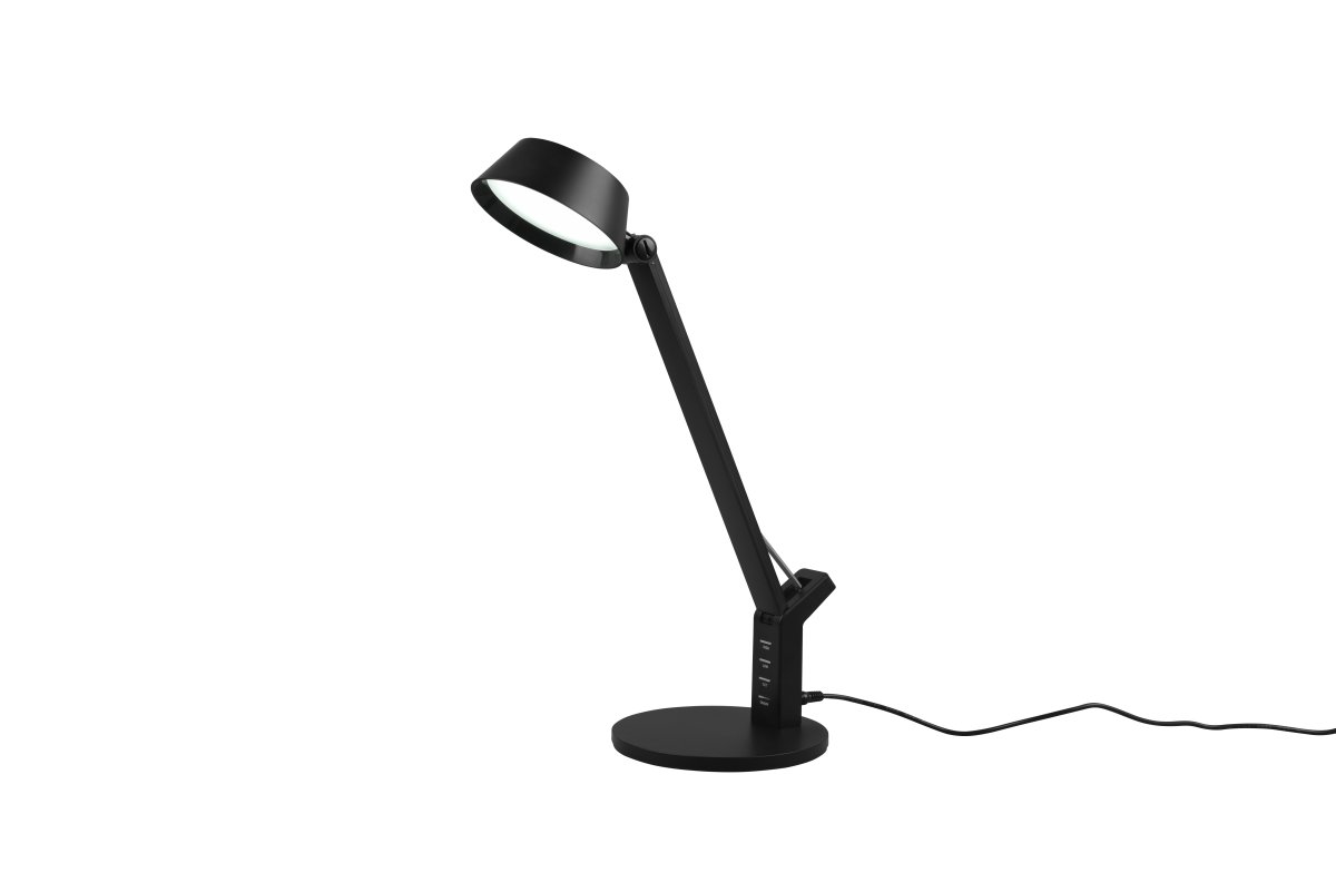 Ava 40cm Musta työpöytävalaisin valmistajalta Trio Lighting - Valaisimessa on integroitu LED ja valoteho 600lm.