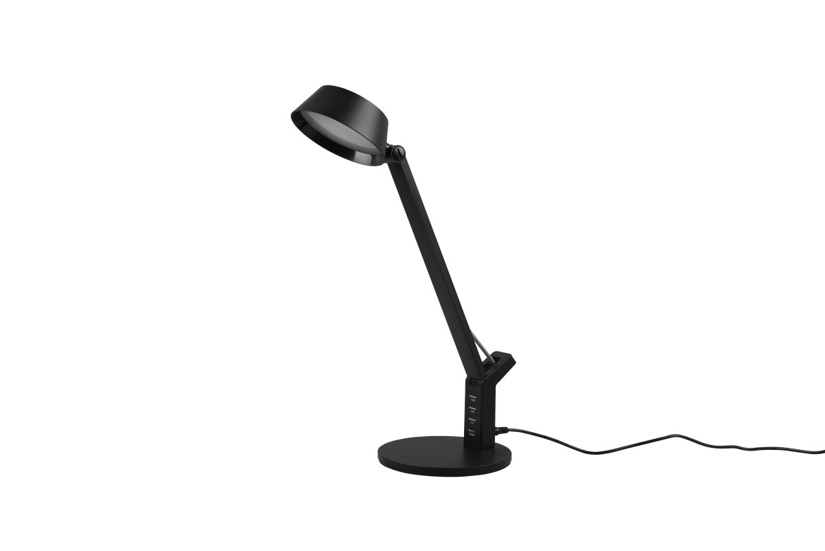 Ava 40cm Musta työpöytävalaisin valmistajalta Trio Lighting - Valaisimessa on integroitu LED ja valoteho 600lm.