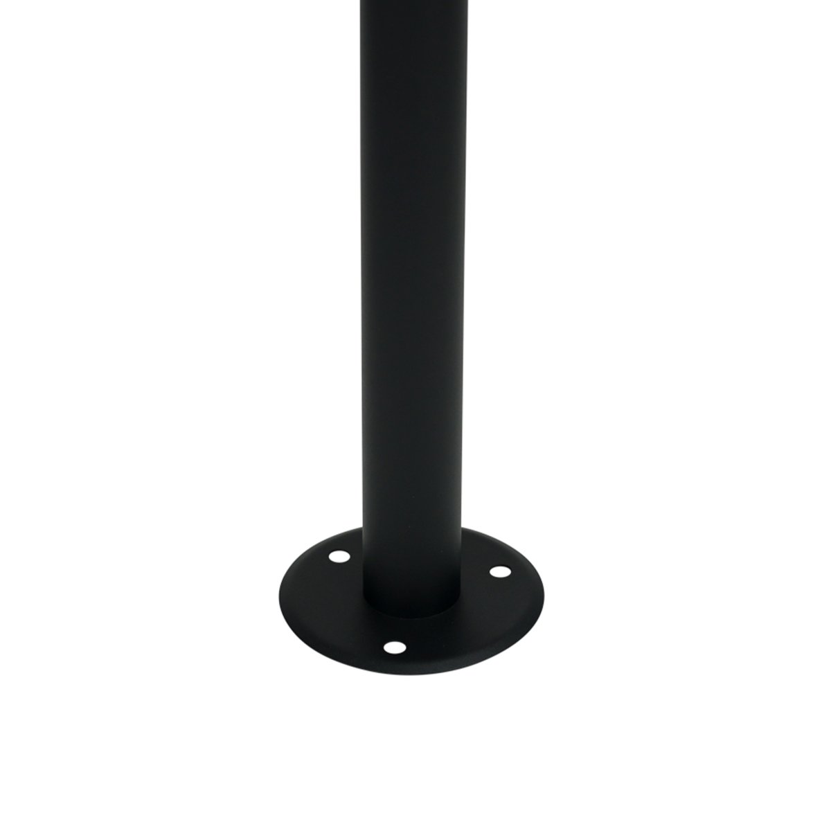 DL25 Musta pylväsvalaisimet valmistajalta Dyberg Larsen - Valaisin on valmistettu mustasta ruostumattomasta teräksestä, se on 90 cm korkea ja sen varjostimen halkaisija on 25 cm.