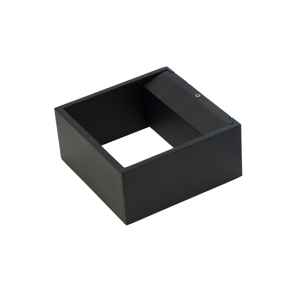 Jupiter Musta ulkovalo valmistajalta Dyberg Larsen - Jupiterissa on litteä sivu seinää vasten ja puoliympyrän muotoinen etuosa, jossa LED-valolähde, joka loistaa ylös ja alas seinää pitkin.