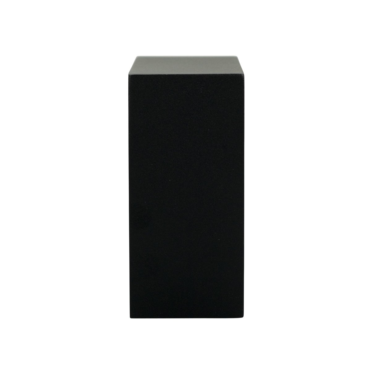 Jupiter Musta ulkovalo valmistajalta Dyberg Larsen - Jupiterissa on litteä sivu seinää vasten ja puoliympyrän muotoinen etuosa, jossa LED-valolähde, joka loistaa ylös ja alas seinää pitkin.