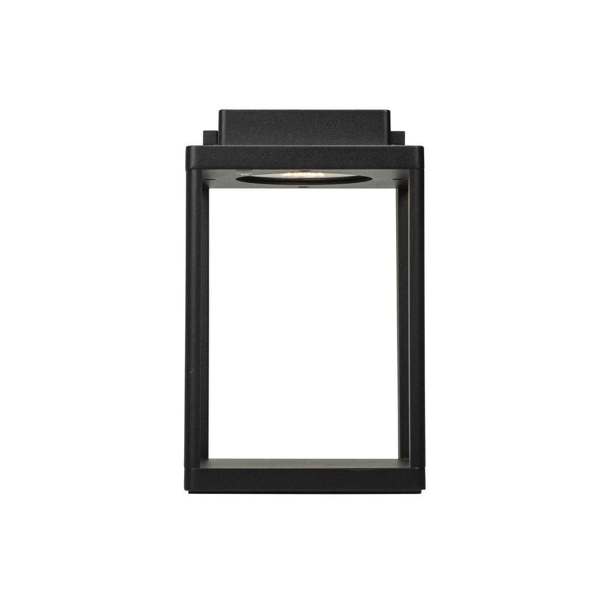 Lucca 24cm Musta Siirrettävä valmistajalta Dyberg Larsen - Lucca-lyhty on valmistettu kestävästä metallista, ja siinä on kantokahva ja sisäänrakennettu LED-valo yläosassa, ja se sopii täydellisesti koristeeksi terassille, parvekkeelle tai etuovelle.