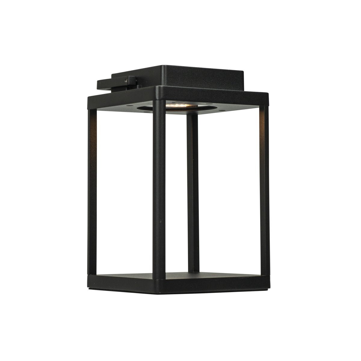 Lucca 24cm Musta Siirrettävä valmistajalta Dyberg Larsen - Lucca-lyhty on valmistettu kestävästä metallista, ja siinä on kantokahva ja sisäänrakennettu LED-valo yläosassa, ja se sopii täydellisesti koristeeksi terassille, parvekkeelle tai etuovelle.