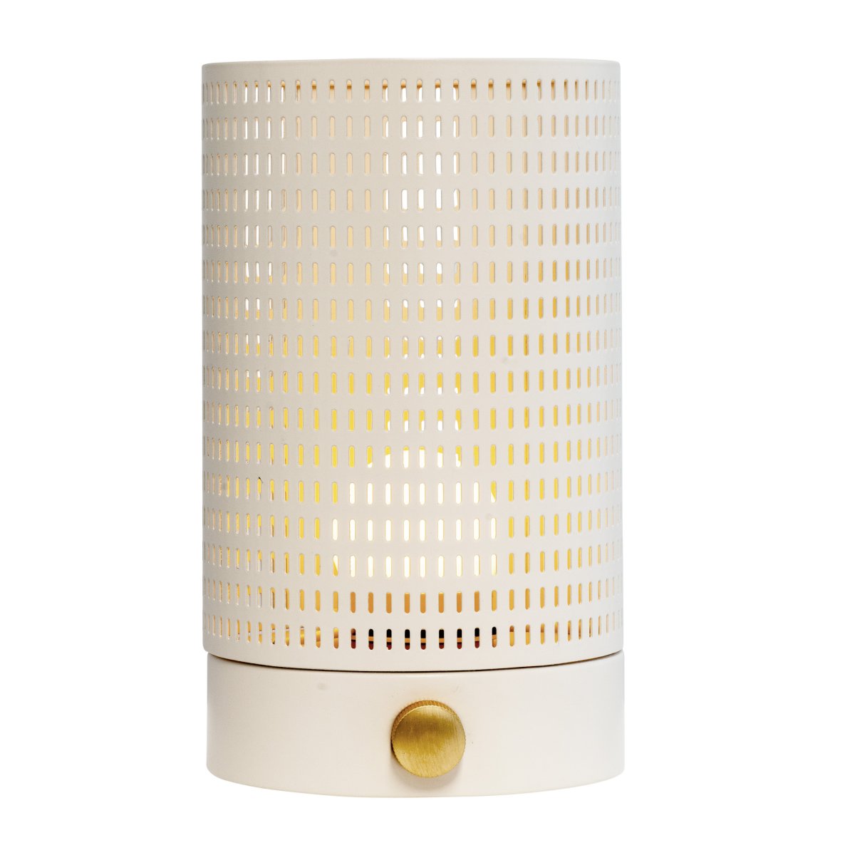 Mesh 20cm Valkoinen Siirrettävä valmistajalta Dyberg Larsen - Mesh on ladattava ja siin&auml; on sis&auml;&auml;nrakennettu LED-valaistus, joten sinun ei tarvitse ostaa hehkulamppuja.