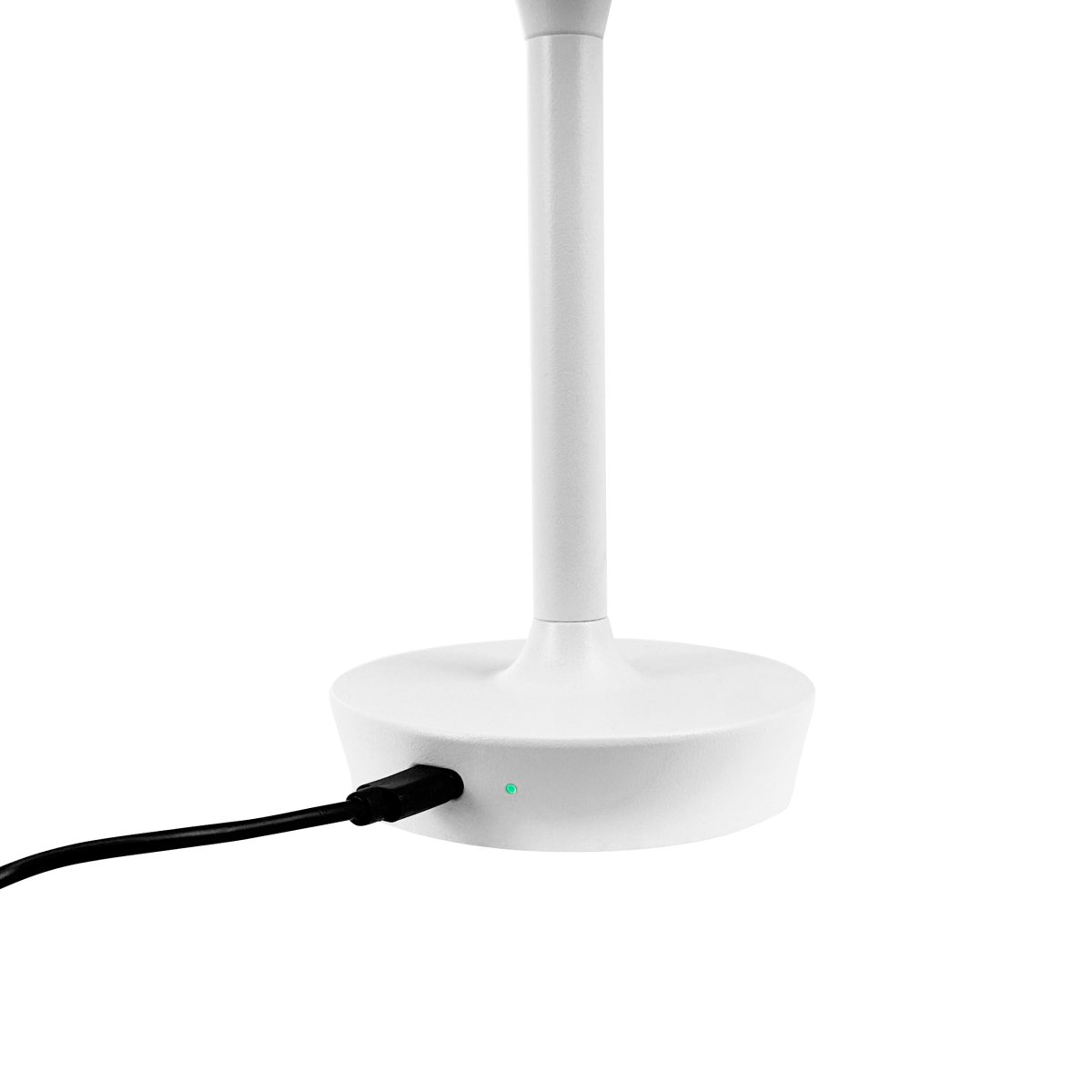 Flow 25cm Valkoinen Siirrettävä valmistajalta Dyberg Larsen - Se ladataan USB-C-kaapelilla (sovitin ei sisälly toimitukseen), ja se on suojattava kosteudelta; se on IP20-sertifioitu.