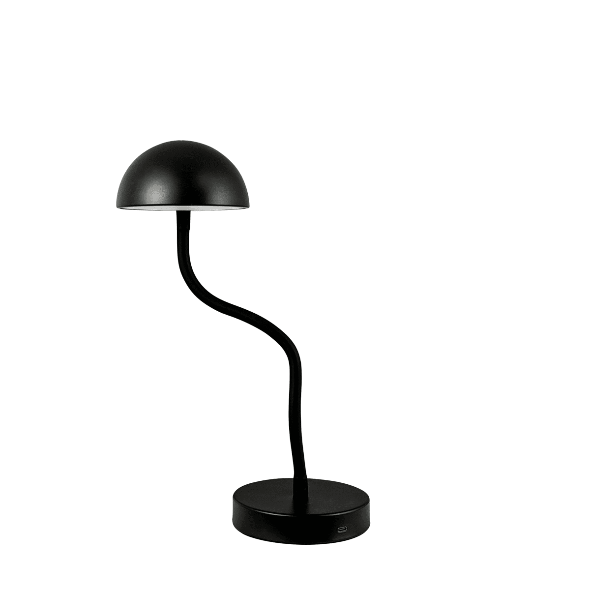Fonzy 38cm Musta Siirrettävä valmistajalta Dyberg Larsen - Fonzy bordslampa &auml;r b&aring;de rolig och praktisk, och dess flexibilitet g&ouml;r den till ett perfekt val f&ouml;r den som vill ha en lampa som &auml;r b&aring;de funktionell och stilren.