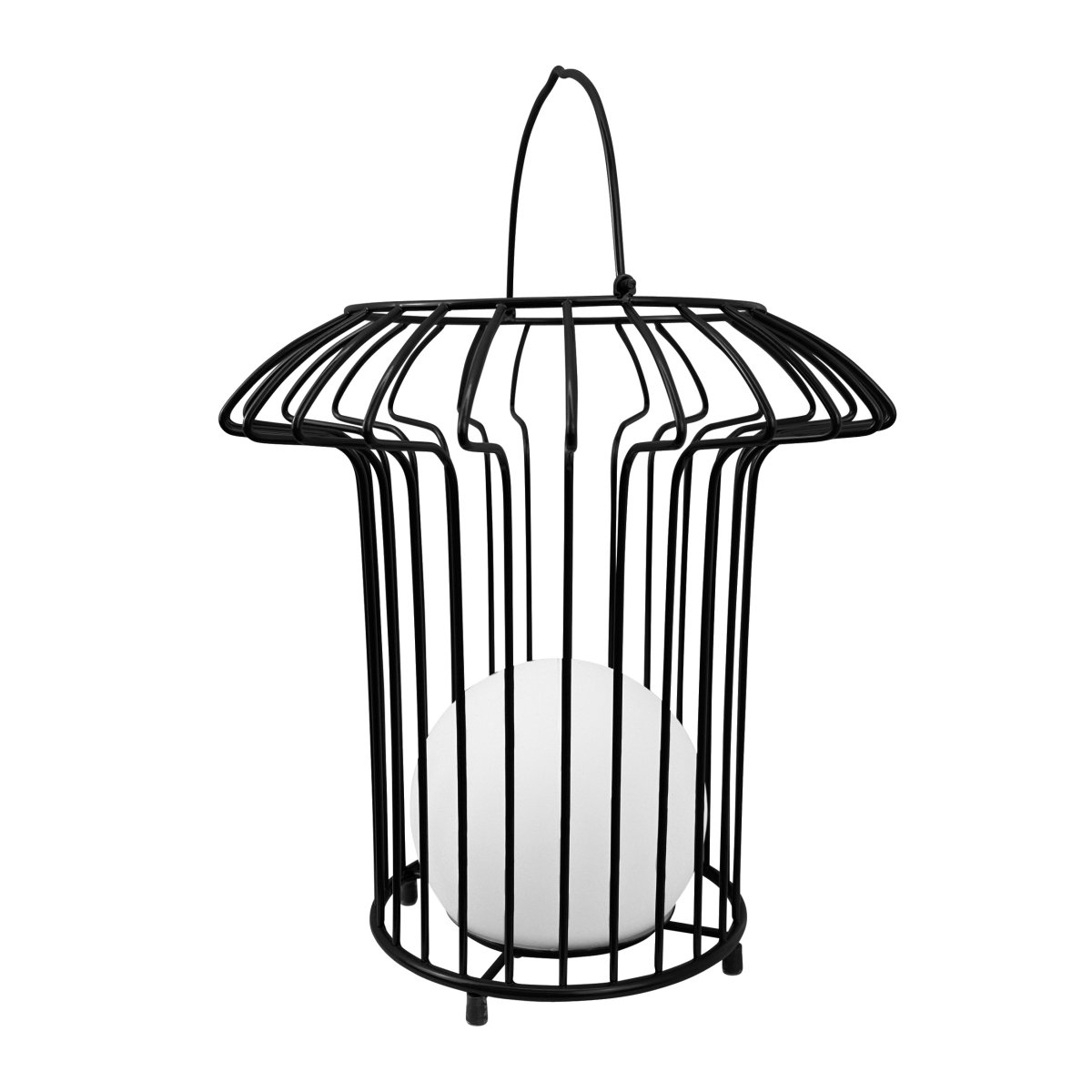 Basket 32cm Musta Siirrettävä valmistajalta Dyberg Larsen - &nbsp; Lyktan laddas enkelt med medf&ouml;ljande USB-kabel, vilket g&ouml;r att du kan njuta av dess vackra ljus &aring;ret om (adapter ing&aring;r ej).