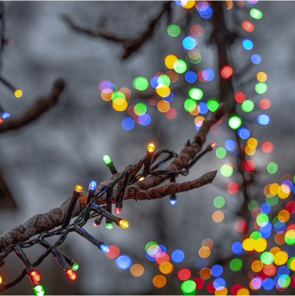 Valosarja Flashy 16m Monivärinen valmistajalta Star Trading - Kun lamppujen v&auml;li on 2 cm, lenkki on n.