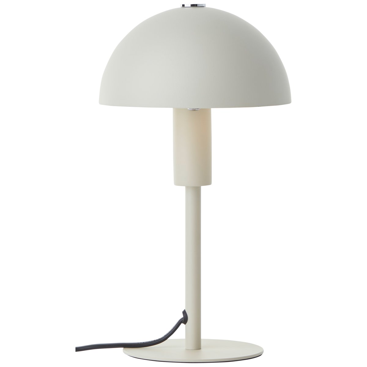 Petite 27cm Beige pöytävalaisin valmistajalta Brilliant - Puolikupuinen n&auml;ytt&ouml; tarjoaa mukavan ja h&auml;ik&auml;isem&auml;tt&ouml;m&auml;n valon huoneeseen.