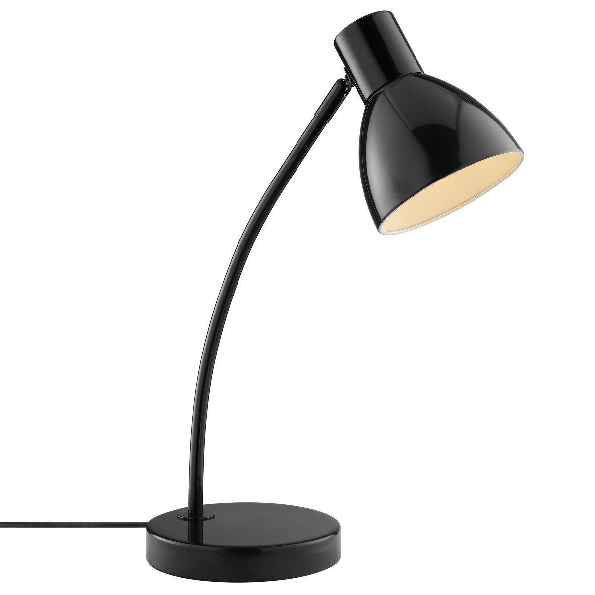 Jerry 43cm Musta työpöytävalaisin valmistajalta Brilliant - Jerry on käytännöllinen ja ajaton pöytävalaisin, joka on valmistettu kokonaan mustaksi lakatusta metallista.