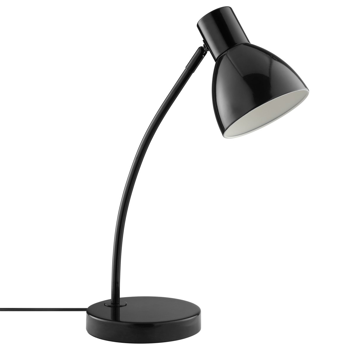 Jerry 43cm Musta työpöytävalaisin valmistajalta Brilliant - Jerry on käytännöllinen ja ajaton pöytävalaisin, joka on valmistettu kokonaan mustaksi lakatusta metallista.