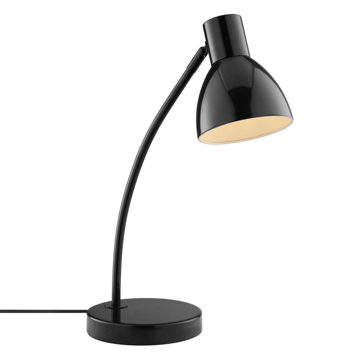 Jerry 43cm Musta työpöytävalaisin valmistajalta Brilliant - Jerry on käytännöllinen ja ajaton pöytävalaisin, joka on valmistettu kokonaan mustaksi lakatusta metallista.