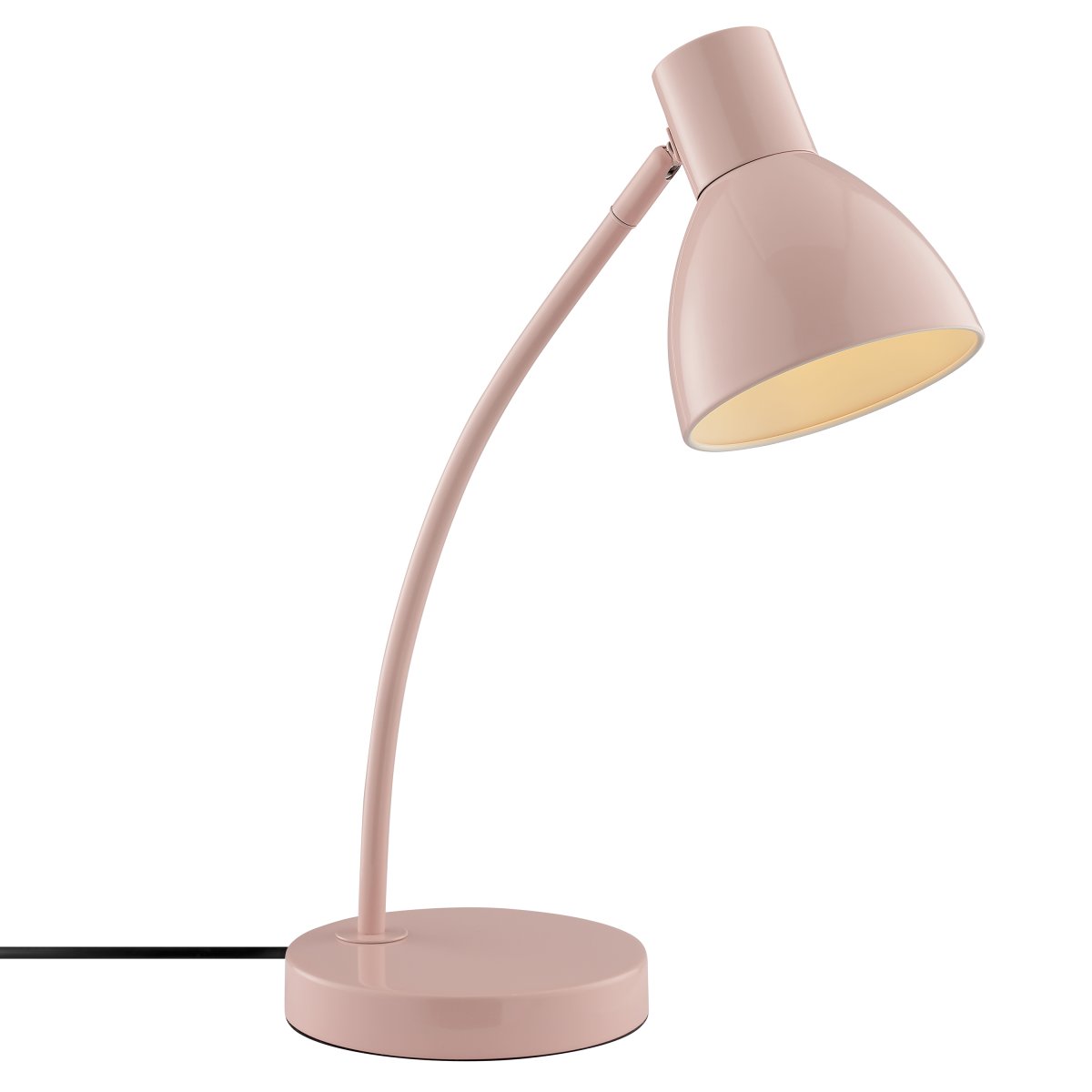 Jerry 43cm Vaaleanpunainen työpöytävalaisin valmistajalta Brilliant - Jerry on käytännöllinen ja ajaton pöytävalaisin, joka on valmistettu kokonaan lakatusta metallista vaaleanpunaisena.