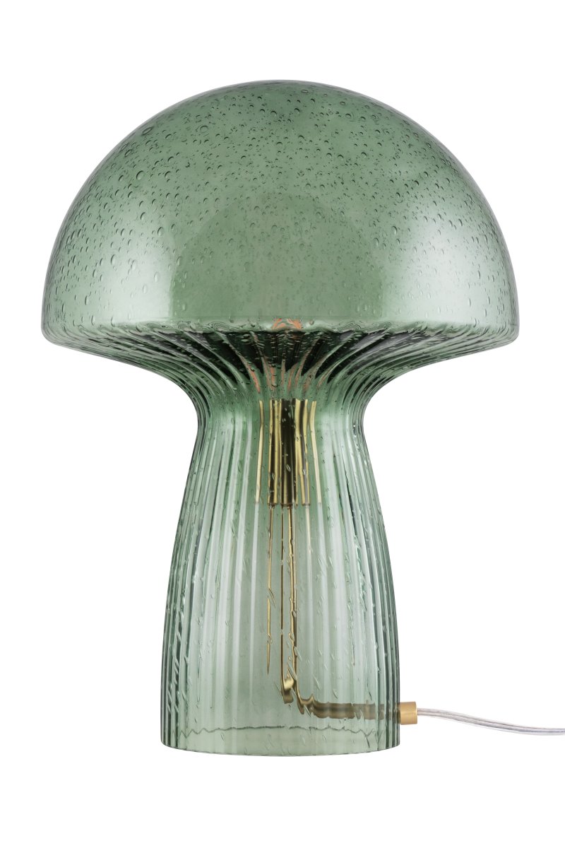 Fungo 42cm Vihreä pöytävalaisin valmistajalta Globen Lighting - Fungo-sienivalaisin on kaunis pöytävalaisin, joka on valmistettu suupuhalletusta lasista ja jonka jalassa on uurrettuja yksityiskohtia.