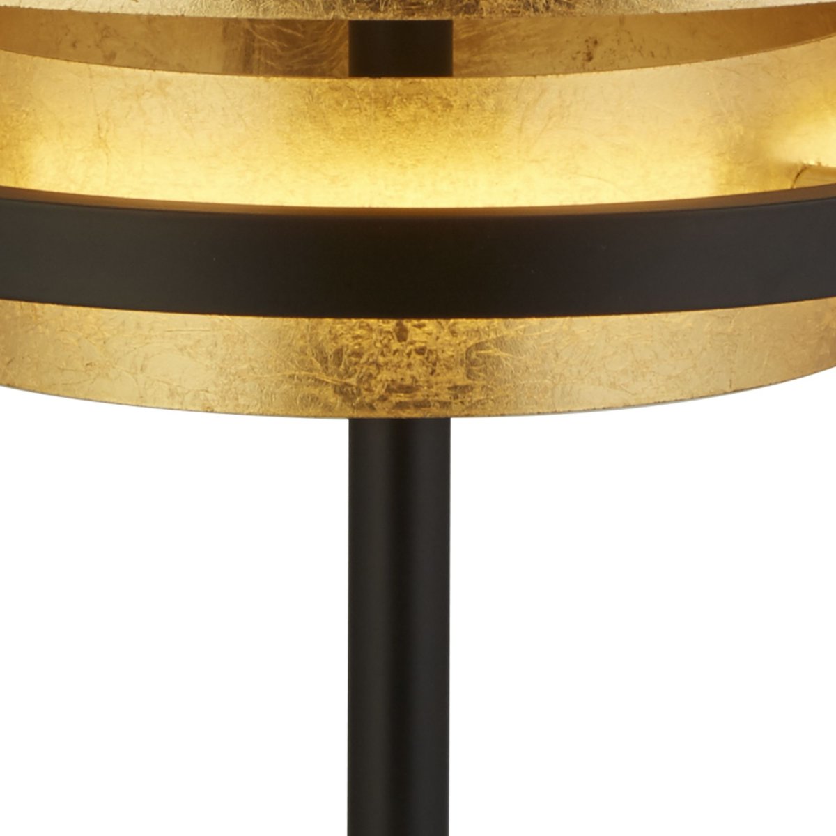 Hive 44cm Matta musta pöytävalaisin valmistajalta Searchlight - Geometrinen ympyr&auml;muotoilu yhdistettyn&auml; kultaan ja mustaan metalliin luo futuristisen ja elegantin tunnelman.