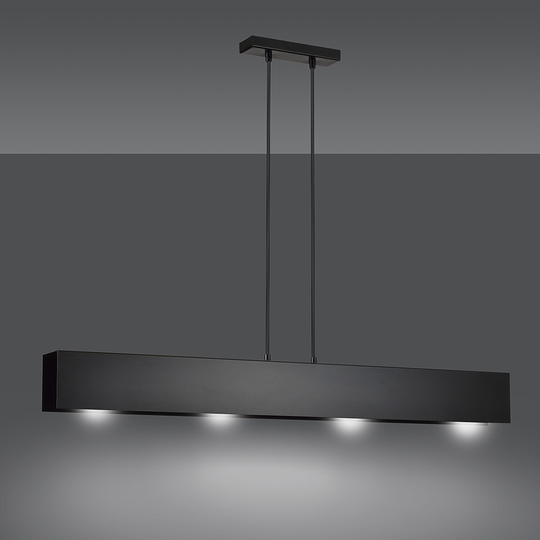 Gentor 96cm Musta kattovalaisin valmistajalta Emibig Lighting - Gentor on minimalistinen kattovalaisin, jonka muoto on pehme&auml; ja geometrinen &ndash; Erinomainen valinta niille, jotka arvostavat yksinkertaista muotoilua, mutta haluavat samalla luoda ainutlaatuisen sisustuksen.