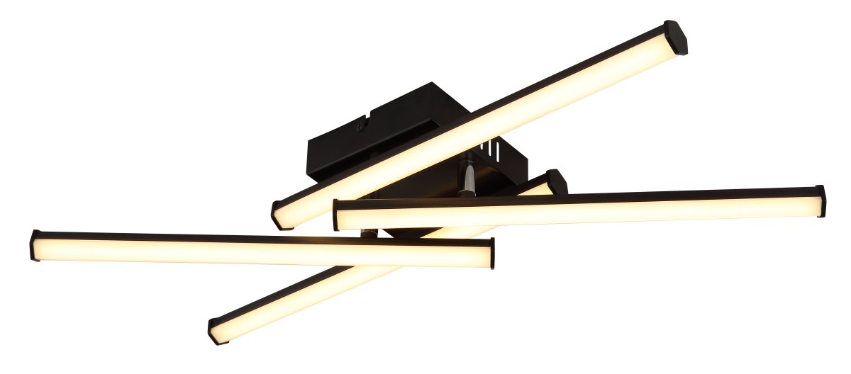 Kirina 50cm Musta plafondi valmistajalta Globo Lighting - Kirina adderar moderna stil till rummet med dess innovativa, kvadratiska design.