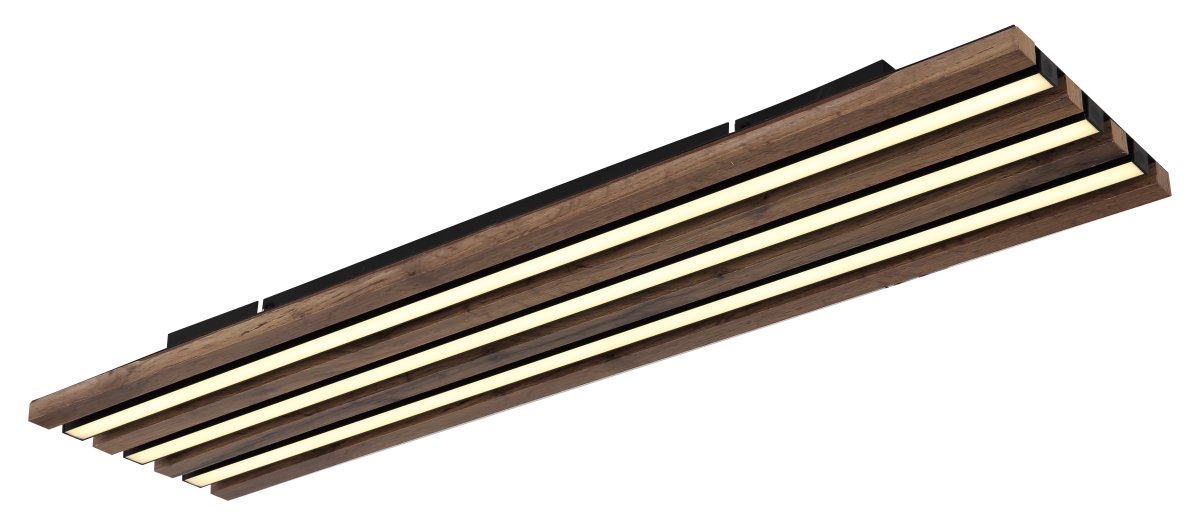 Hayden 80cm Puu plafondi valmistajalta Globo Lighting - Den rektangul&auml;ra plafonden Hayden &ouml;vertalar med sin moderna akustikpanel-look och bidrar med en h&auml;rlig ljusspridning i rummet.