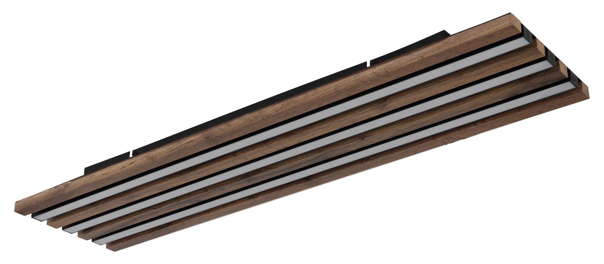 Hayden 80cm Puu plafondi valmistajalta Globo Lighting - Den rektangul&auml;ra plafonden Hayden &ouml;vertalar med sin moderna akustikpanel-look och bidrar med en h&auml;rlig ljusspridning i rummet.
