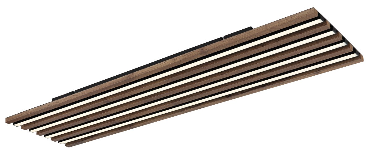 Hayden 120cm Puu plafondi valmistajalta Globo Lighting - Den rektangul&auml;ra plafonden Hayden &ouml;vertalar med sin moderna akustikpanel-look och bidrar med en h&auml;rlig ljusspridning i rummet.