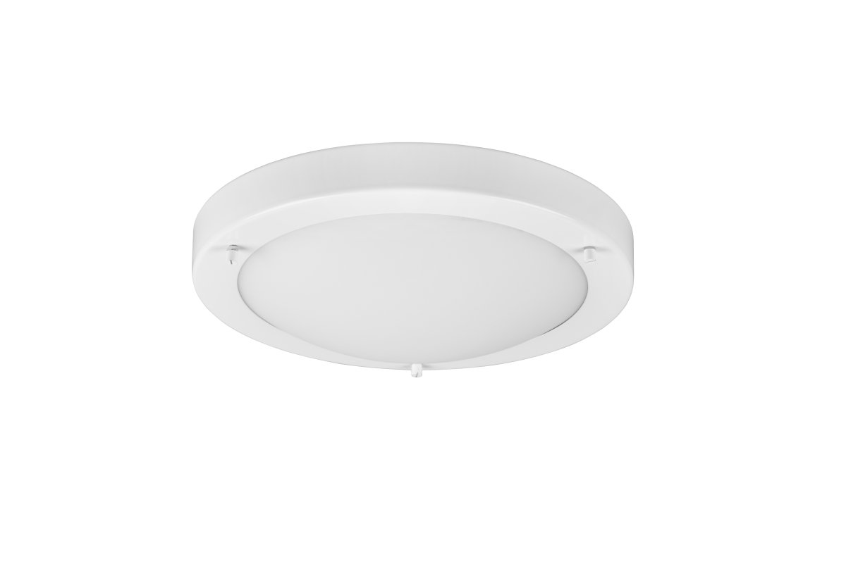 Condus Ø32 Valkoinen kylpyhuoneen valaisin valmistajalta Trio Lighting - Sen halkaisija on 31 cm ja korkeus At 8 cm, joten se on sekä kompakti että tyylikäs.