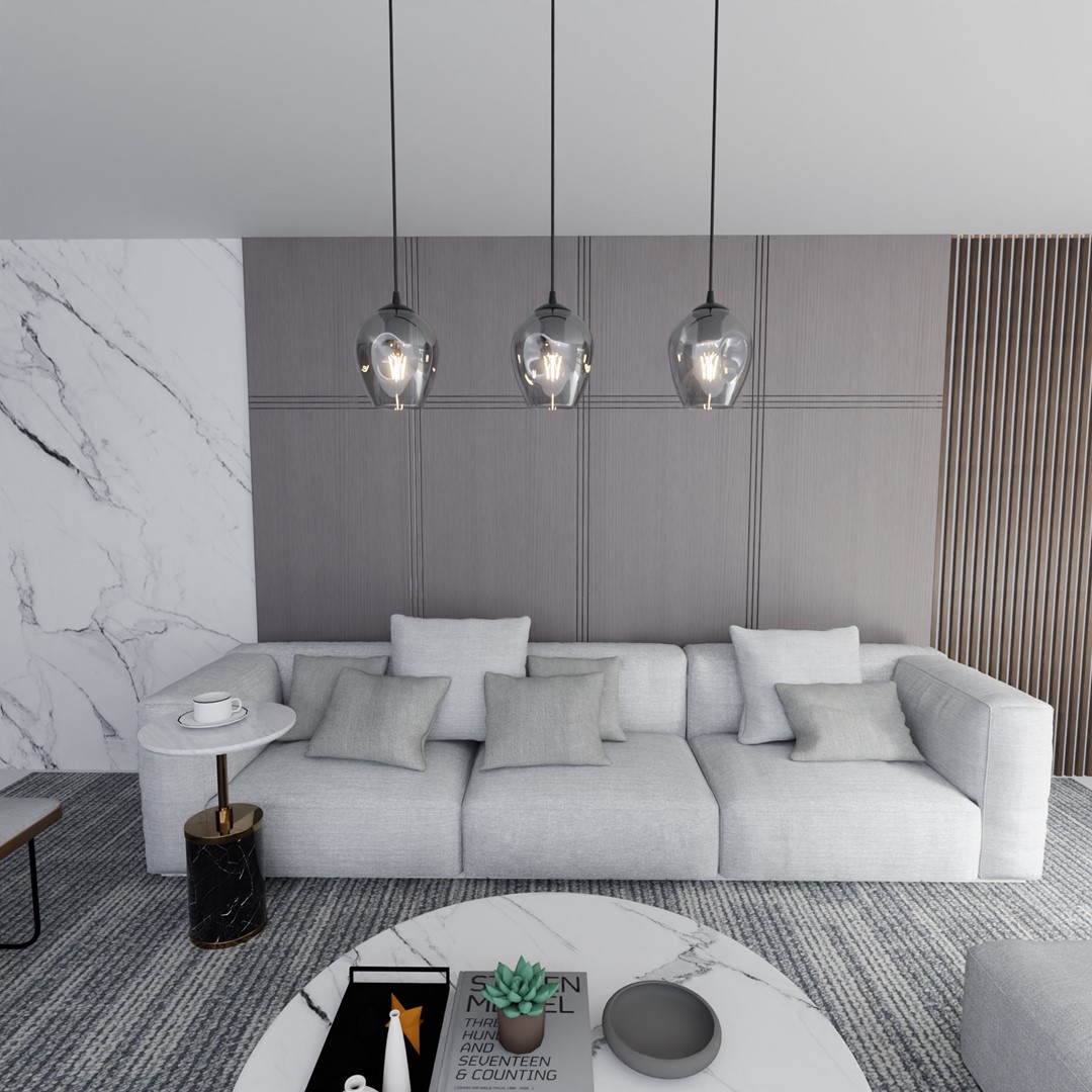 Istar 70cm Savun värinen kattovalaisin valmistajalta Emibig Lighting - Istar on monipuolinen ja nykyaikainen kattolamppujen kokoelma.