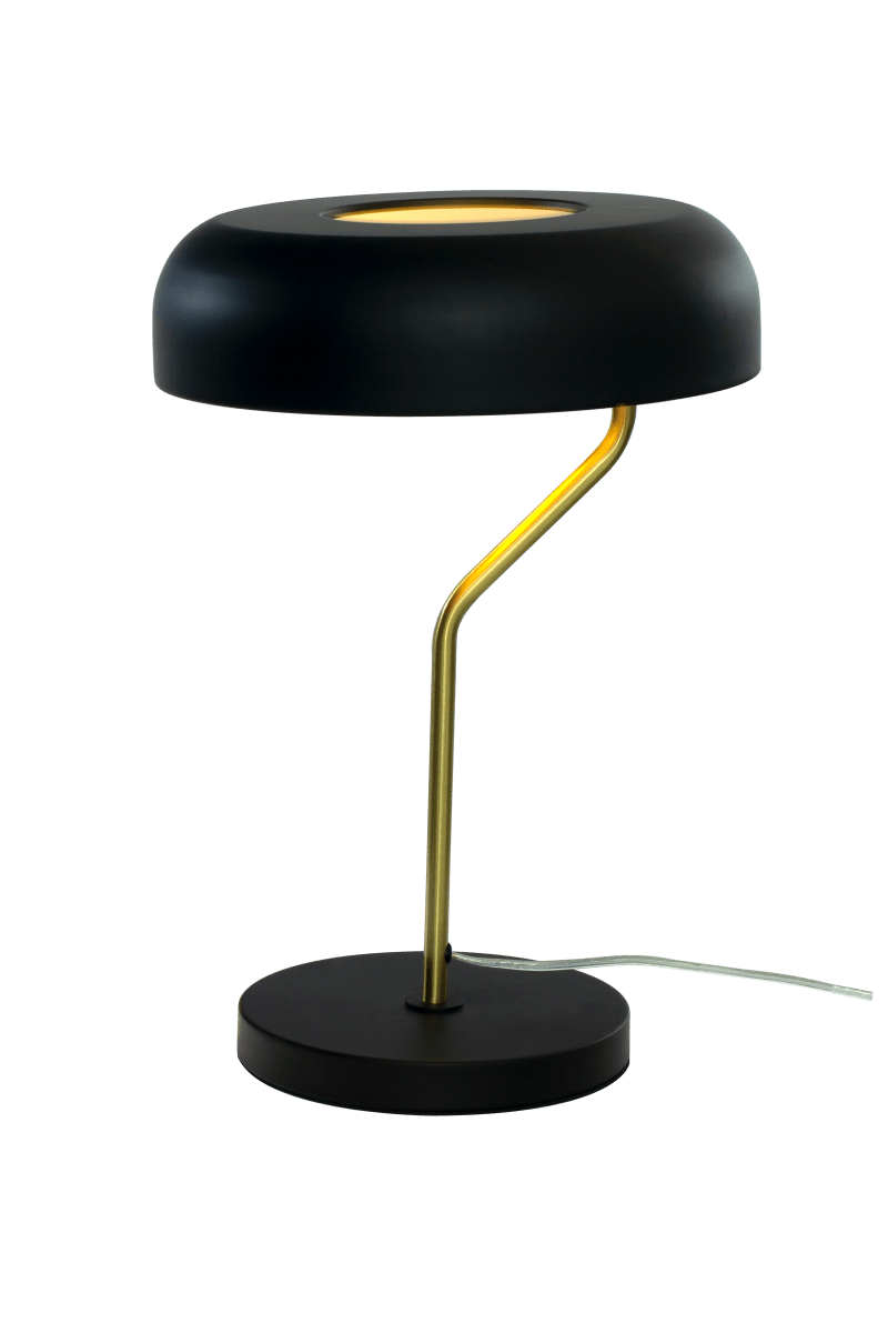 Bremen 44cm Musta/messinki pöytävalaisin valmistajalta Aneta Lighting - Moderni Bremen-pöytävalaisin on valmistettu mustasta metallista ja mattamessingistä, ja siinä on omaperäinen ja innovatiivinen ilme.