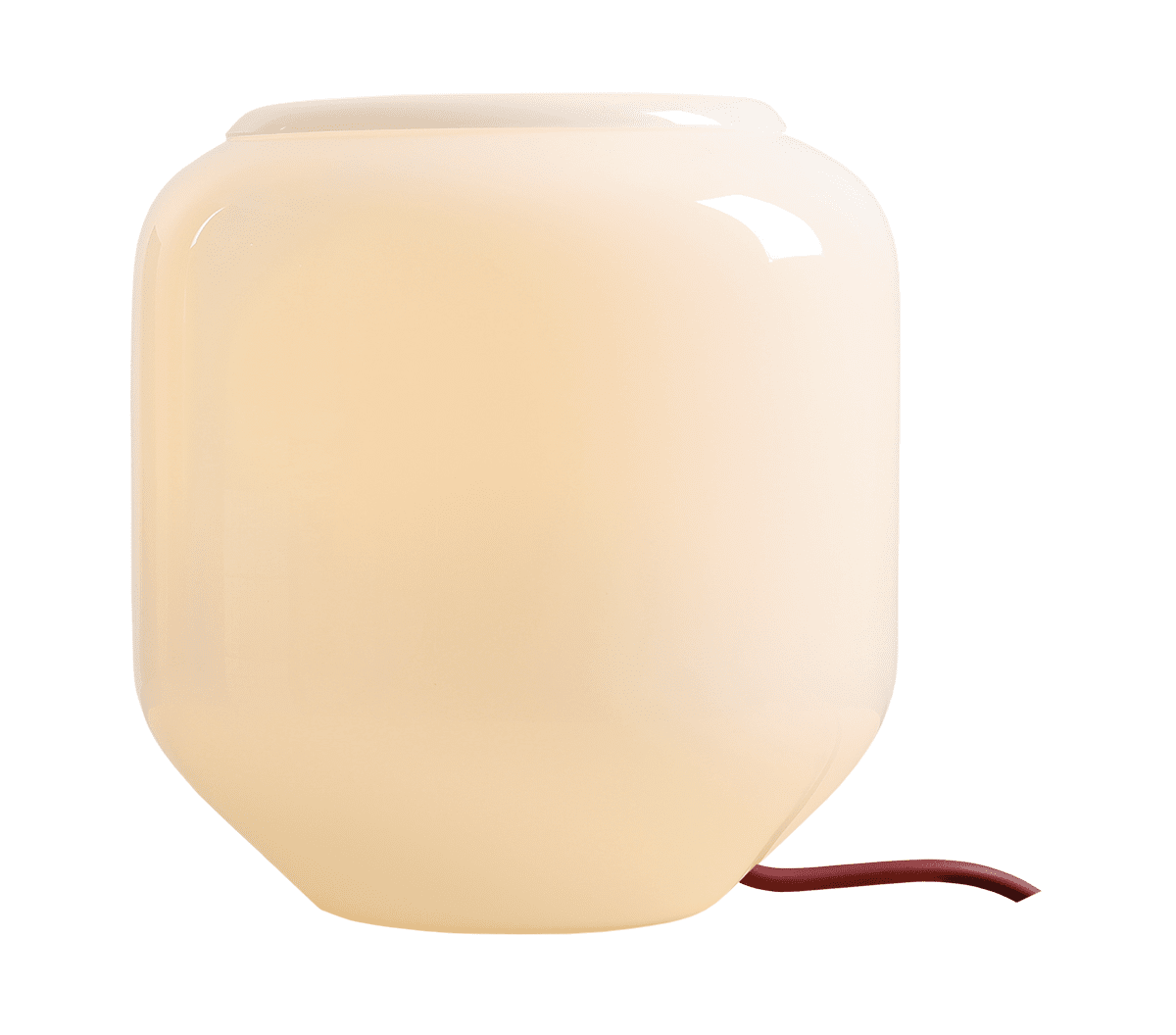 Flask 18cm Valkoinen/punainen pöytävalaisin valmistajalta Artera - Flask on tyylikäs pöytävalaisin, jossa on pehmeät, pyöreät muodot ja moderni värimaailma.