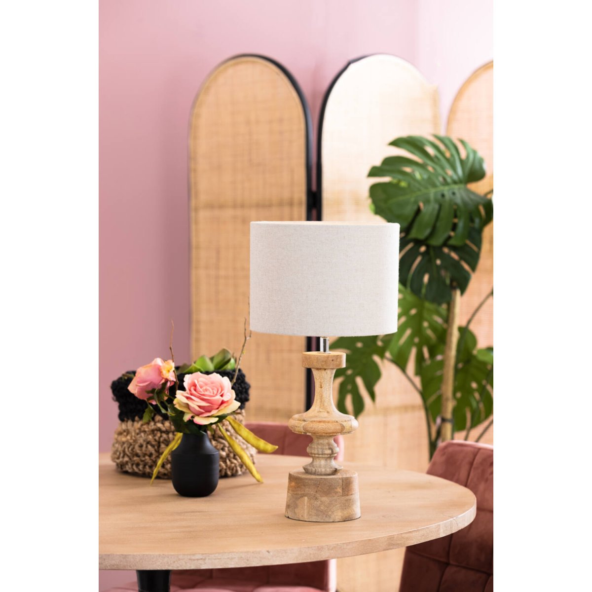 Pasco 40cm Puu lampunjalka valmistajalta Light & Living - Massiivipuusta valmistettu kaunis luonnollinen viimeistely antaa tyylikk&auml;&auml;n lampunjalan l&auml;mpim&auml;n ja kutsuvan ilmeen.