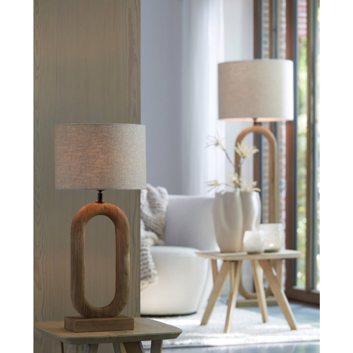 Paceco 44cm Puu lampunjalka valmistajalta Light & Living - 