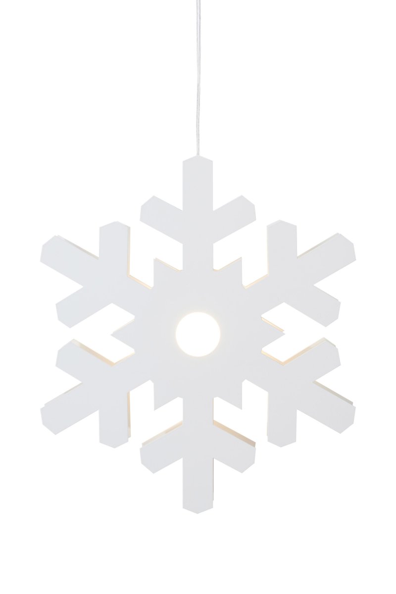 Origo Ø37 Valkoinen valmistajalta Markslöjd - Lumihiutaleen muotoinen Origo on tyylikk&auml;&auml;n moderni ja valkoisesta metallista valmistettu valaisin, joka luo kodikkaan tunnelman kotiin.