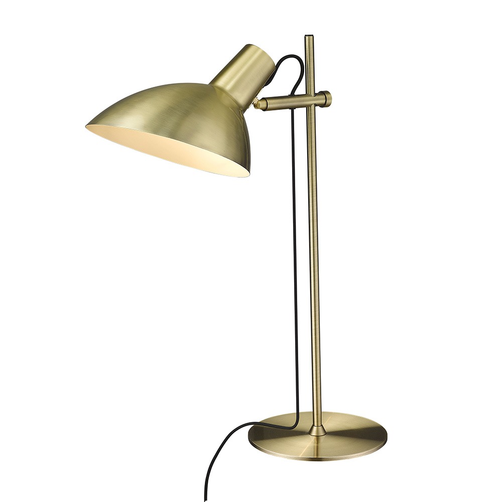 Metropole 63cm Antiikki messinki työpöytävalaisin valmistajalta Halo Design - Metropole-sarja on t&auml;ydellinen ja toimiva valaisinperhe, jolla on erottuva ja teollinen tyyli.