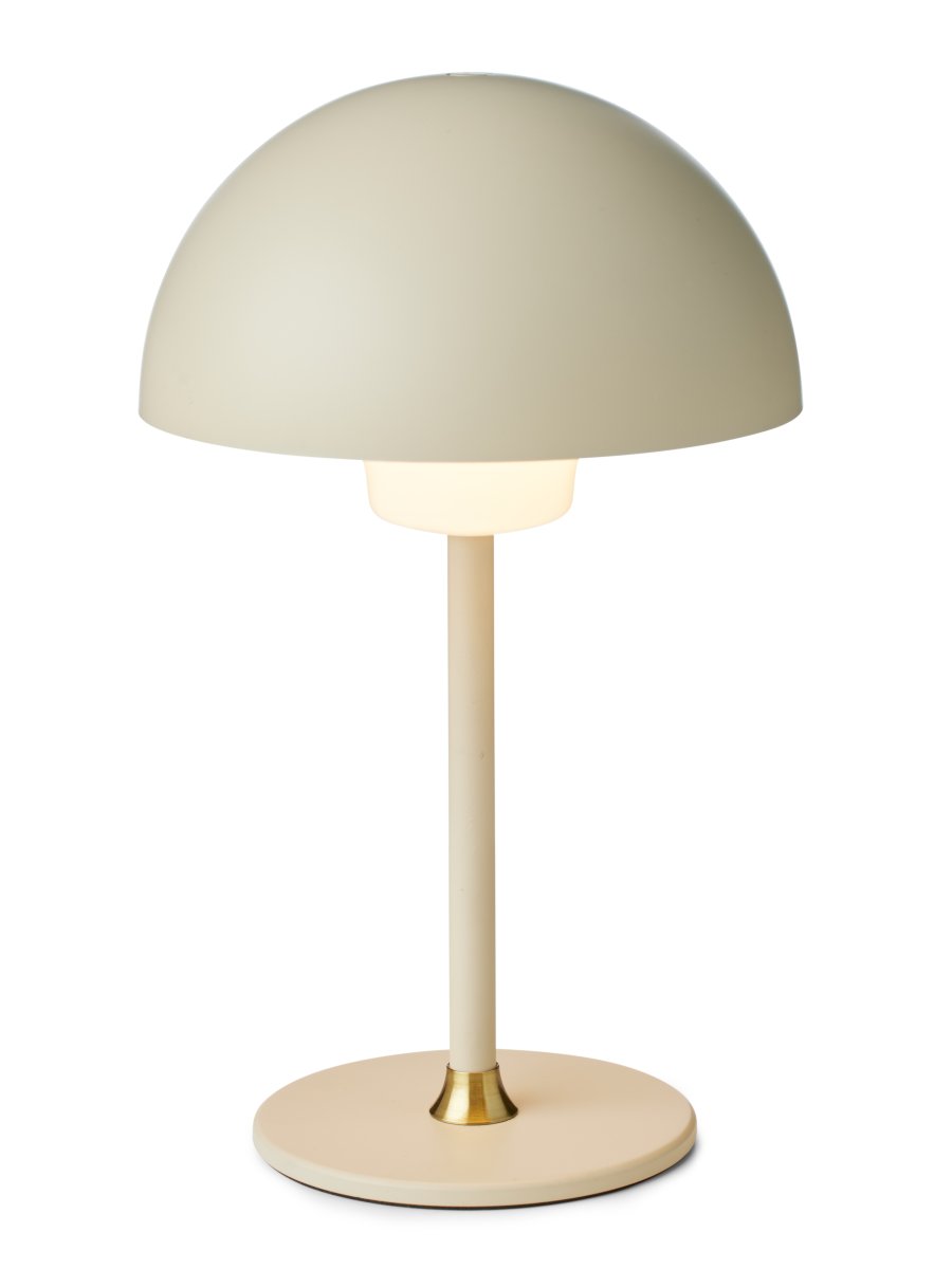 Moon Light 27cm Kerma Siirrettävä valmistajalta Halo Design - Tyylikk&auml;&auml;n kupumuotonsa ansiosta se tarjoaa pehme&auml;n ja miellytt&auml;v&auml;n valon, jota voidaan s&auml;&auml;t&auml;&auml; tarpeen mukaan.