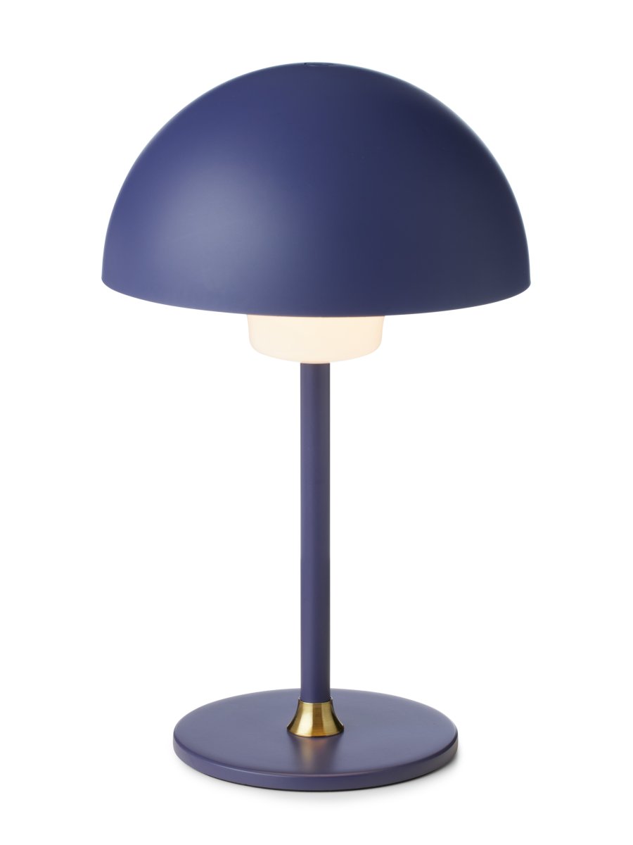 Moon Light 27cm Sininen Siirrettävä valmistajalta Halo Design - Tyylikk&auml;&auml;n kupumuotonsa ansiosta se tarjoaa pehme&auml;n ja miellytt&auml;v&auml;n valon, jota voidaan s&auml;&auml;t&auml;&auml; tarpeen mukaan.