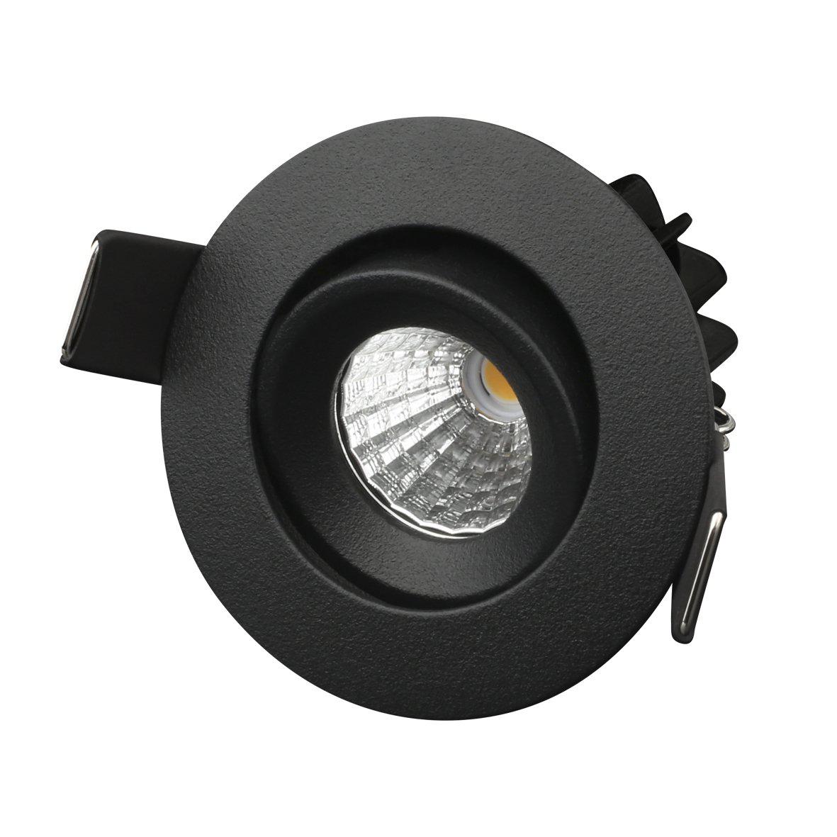 Q-16 Mini Downlight 3000K Musta valmistajalta Designlight - Valaisimen teho on 3,5 W ja kokonaiskulutus (ohjaimen kanssa) 4,2 W.
