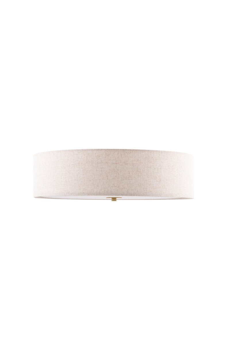 Noah Ø50 Beige plafondi valmistajalta Globen Lighting - Noah on k&auml;sintehty v&auml;rj&auml;tyst&auml; pellavakankaasta, ja siit&auml; tulee hillitty ja koristeellinen kattovalaisin.