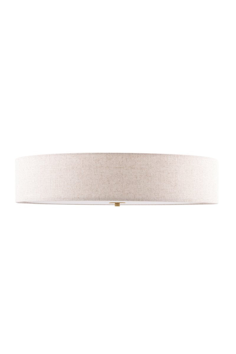 Noah Ø65 Beige plafondi valmistajalta Globen Lighting - Noah on käsintehty värjätystä pellavakankaasta, ja siitä tulee hillitty ja koristeellinen kattovalaisin.
