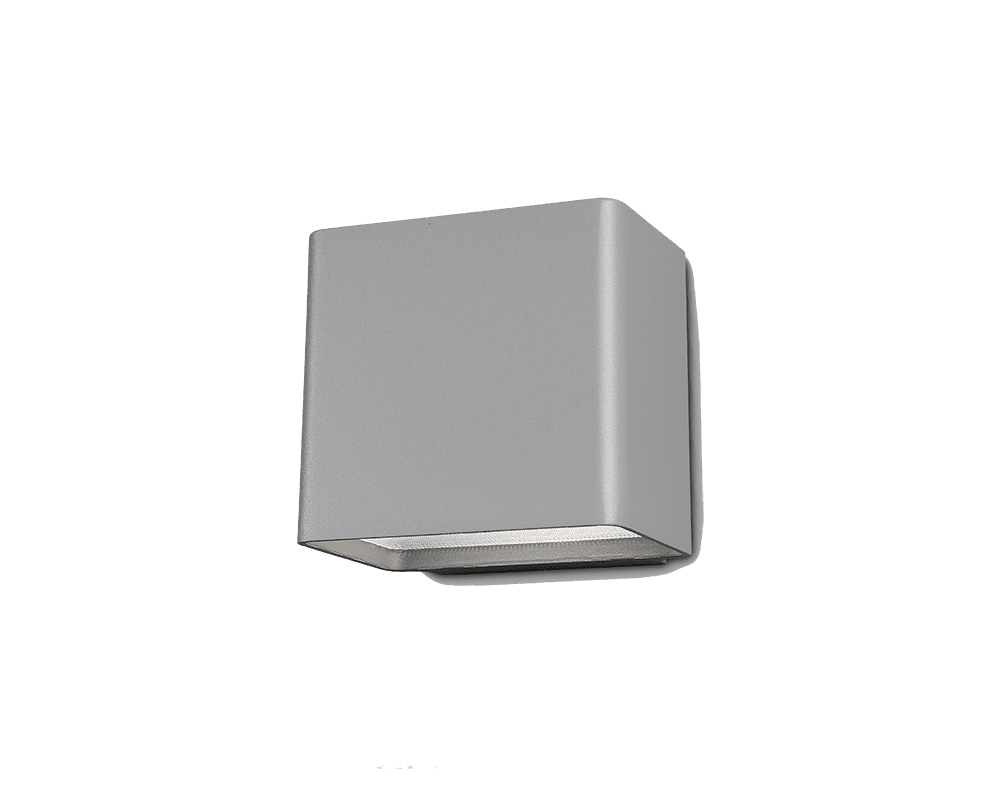 Jubilar I Harmaa ulkovalo valmistajalta Westal - Takana on kaksi&aring; tulot ja lähdöt sekä pikaliitinrima helpottamaan edelleenlähetystä.