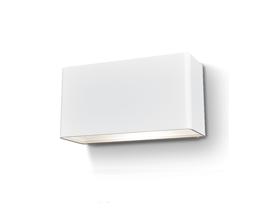 Jubilar II Valkoinen ulkovalo valmistajalta Westal - Takana on kaksi&aring; tulot ja lähdöt sekä pikaliitinrima helpottamaan edelleenlähetystä.