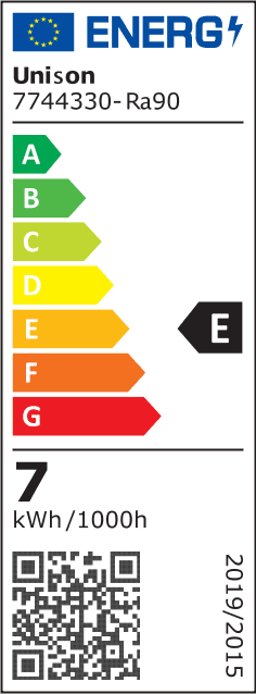 E27 7W 2700K 3-portainen himmennettävä valmistajalta Unison - 