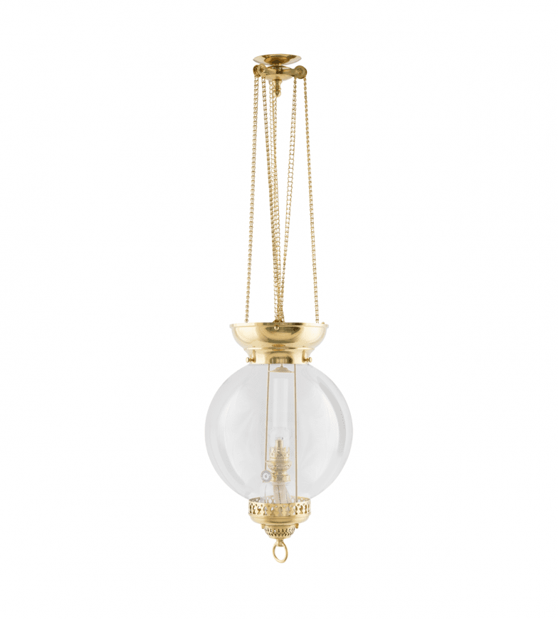 Moonlight-Style Pendant Lamp Messinki valmistajalta Karlskrona lampfabrik - Varjostin ja Koholmen kerosiinilamppu eiv&auml;t sis&auml;lly toimitukseen ja ne on tilattava erikseen.