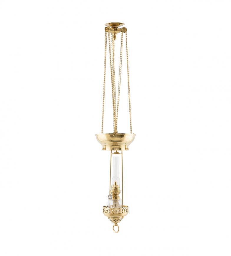 Moonlight-Style Pendant Lamp Messinki valmistajalta Karlskrona lampfabrik - Varjostin ja Koholmen kerosiinilamppu eiv&auml;t sis&auml;lly toimitukseen ja ne on tilattava erikseen.