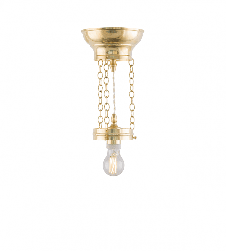 Heidenstam Pendant 100 Messinki valmistajalta Karlskrona lampfabrik - Voidaan pident&auml;&auml; 100 cm:iin riipusjatkeella (20 cm) ja lis&auml;johdolla (80 cm).
