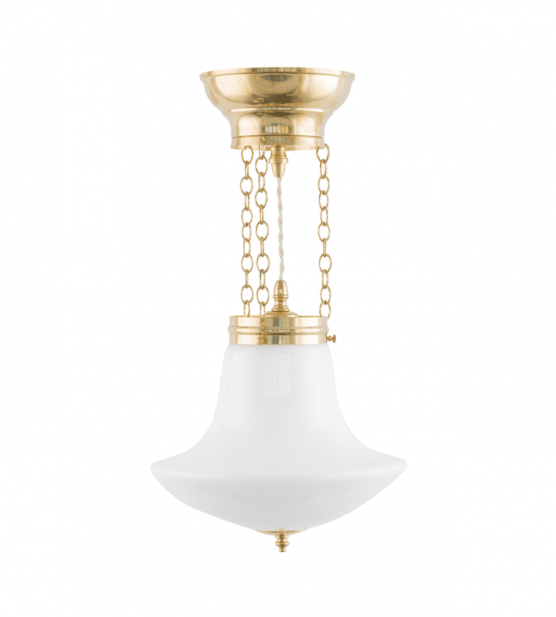 Heidenstam Pendant 100 Messinki valmistajalta Karlskrona lampfabrik - Voidaan pident&auml;&auml; 100 cm:iin riipusjatkeella (20 cm) ja lis&auml;johdolla (80 cm).