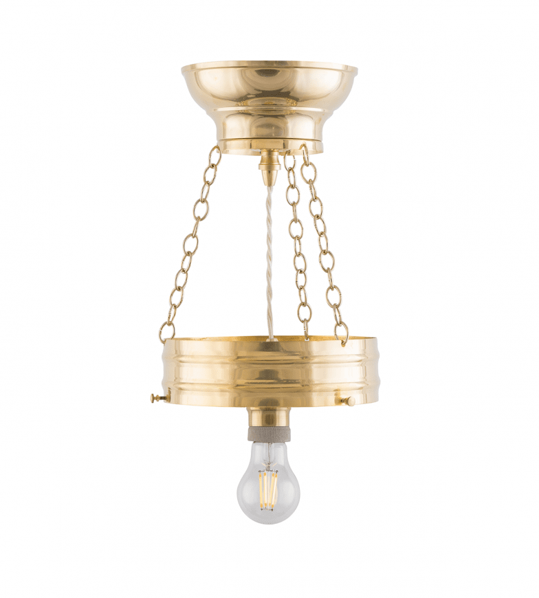 Heidenstam Pendant 200 Messinki valmistajalta Karlskrona lampfabrik - Voidaan pidentää 100 cm:iin riippujatkolla (20 cm) ja lisäjohdolla (80 cm).