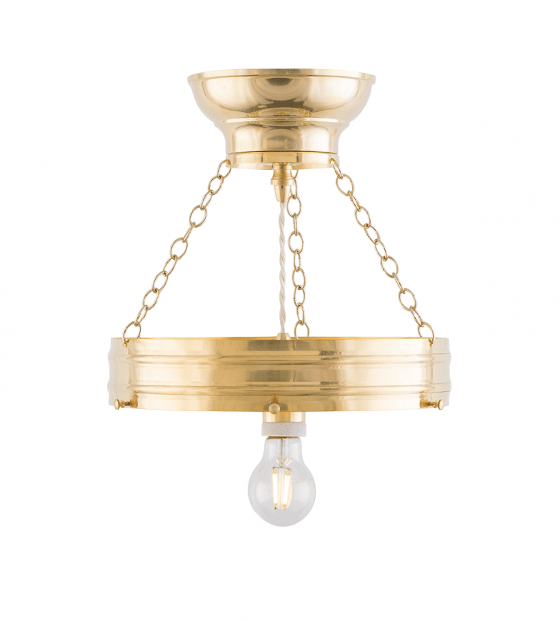 Heidenstam Pendant 300 Messinki valmistajalta Karlskrona lampfabrik - Voidaan pidentää 100 cm:iin riippujatkolla (20 cm) ja lisäjohdolla (80 cm).