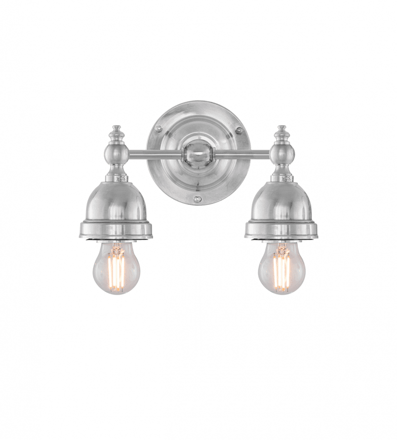 Bergman Nikkeli valmistajalta Karlskrona lampfabrik - F&ouml;r att g&aring; in med kuloledning kompletteras med en distansplatta.