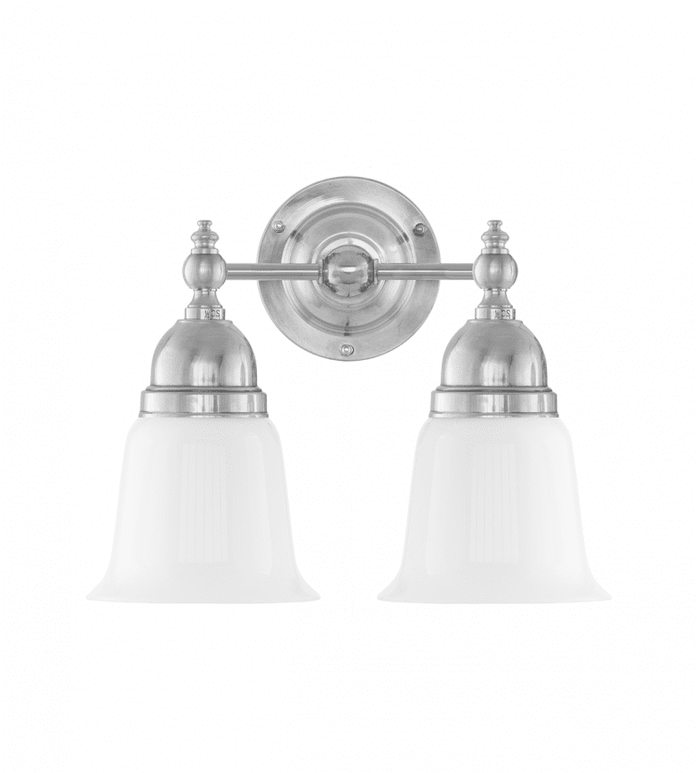 Bergman Nikkeli valmistajalta Karlskrona lampfabrik - F&ouml;r att g&aring; in med kuloledning kompletteras med en distansplatta.