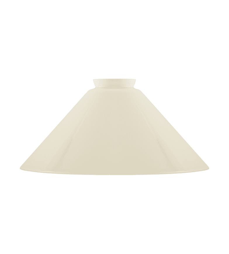Tall Schoolhouse Glass Shade 60/250 Luonnonvalkoinen valmistajalta Karlskrona lampfabrik - Klassinen "suutarin&auml;rm" jonka muoto on pysynyt samana siit&auml; l&auml;htien, kun ensimm&auml;iset s&auml;hk&ouml;istetyt langalliset riipukset tulivat paikalle.