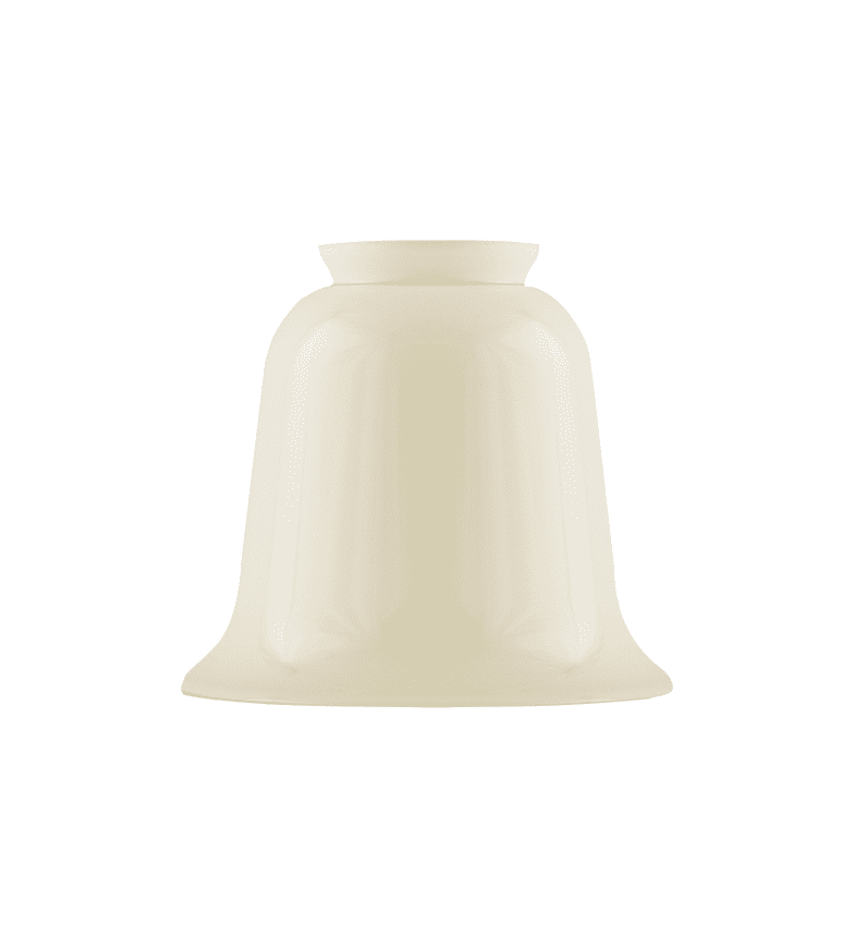 Bell-Shaped Glass Shade 60/130 Luonnonvalkoinen valmistajalta Karlskrona lampfabrik - 